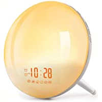 Los mejores  - Te-Rich Wake Up Light Luz Despertador Simulación del Amanecer y Anochecer Luz LED con 2 Alarmas y 7 Sonidos Naturales…